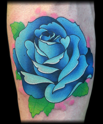 Looking for unique  Tattoos? Blue rose